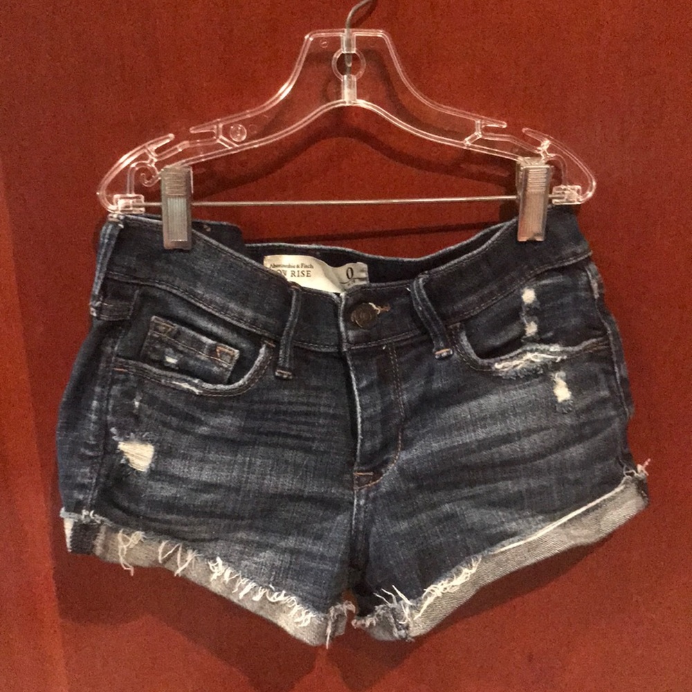 Abercrombie and Fitch Low Rise jean shorts